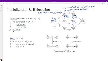 [Algorithms] Representing shortest paths, Initialization, and Relaxation