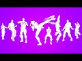 Top 25 Popular Fortnite Dances With Best Music! #9 (Lightning Kick, Shoryuken, Wanna See Me, Savage)