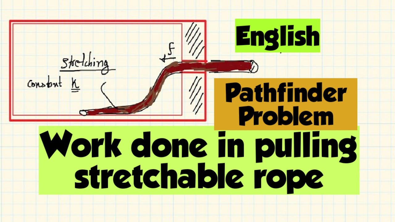 Work done on stretching and moving rope- Pathfinder Problem-for JEE ...