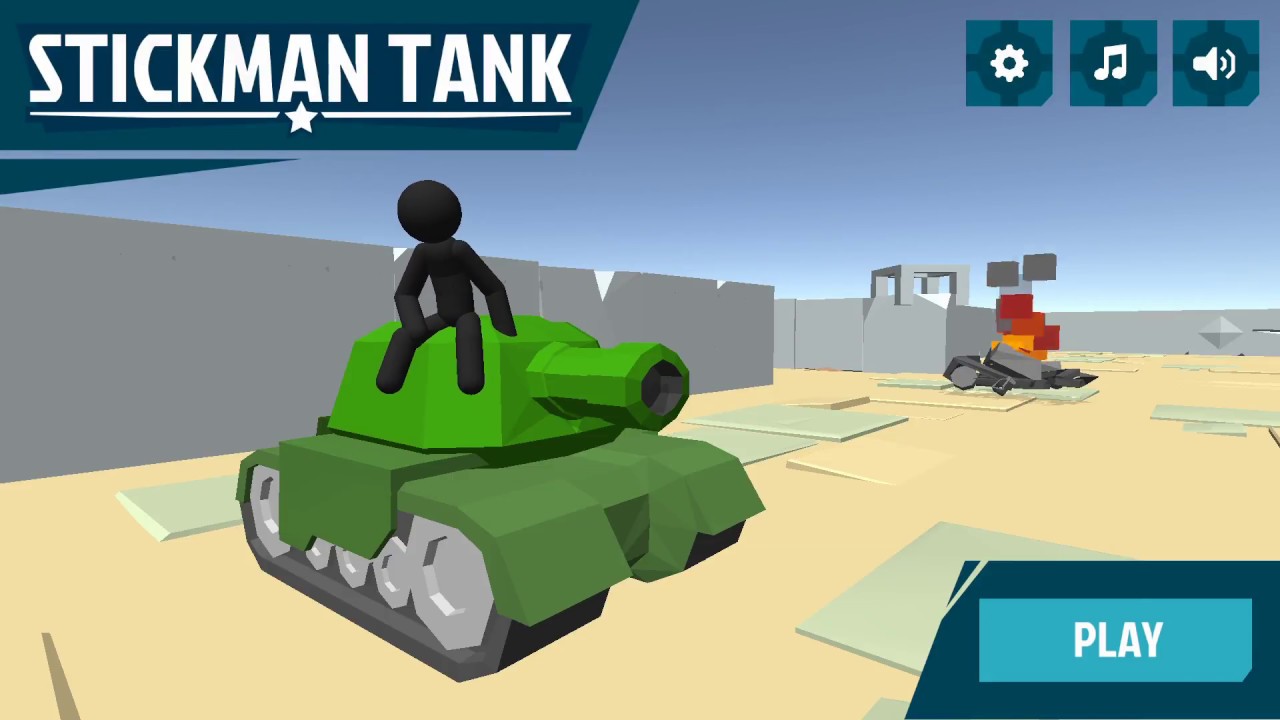 Stickman Tank By Wooden Sword Games Android Gameplay Hd - roblox mr beans car destroyed by a tank youtube