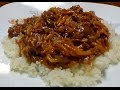 Recipe for Oriental Hamburger / Ground Beef Casserole From Old Cookbook