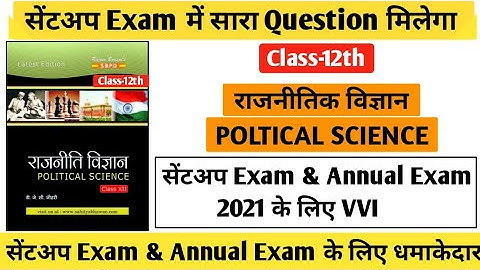 Poltical Science Class 12th 2021 Objective Questions