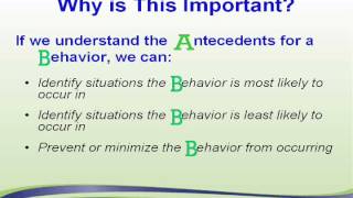 Understanding the 3 B's of Behavior tutorial