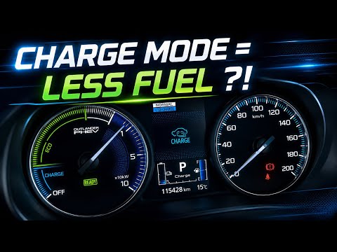 PHEV Charge Mode less fuel ? Mitsubishi Outlander PHEV