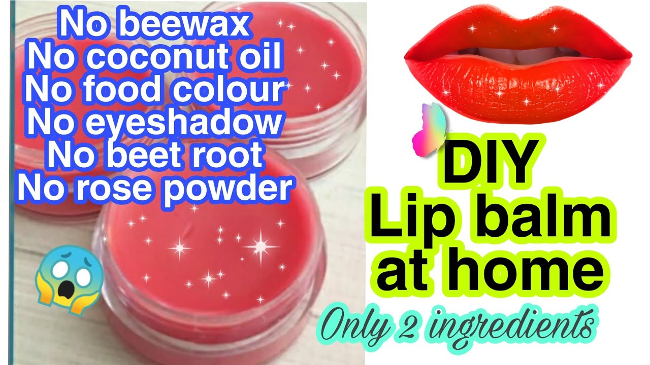 How to make lip balm at home DIY lip balm homemade lip balm Ghar