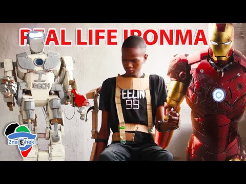 African Teen Inventor Creates Iron Man Like Killer Robot from Junk