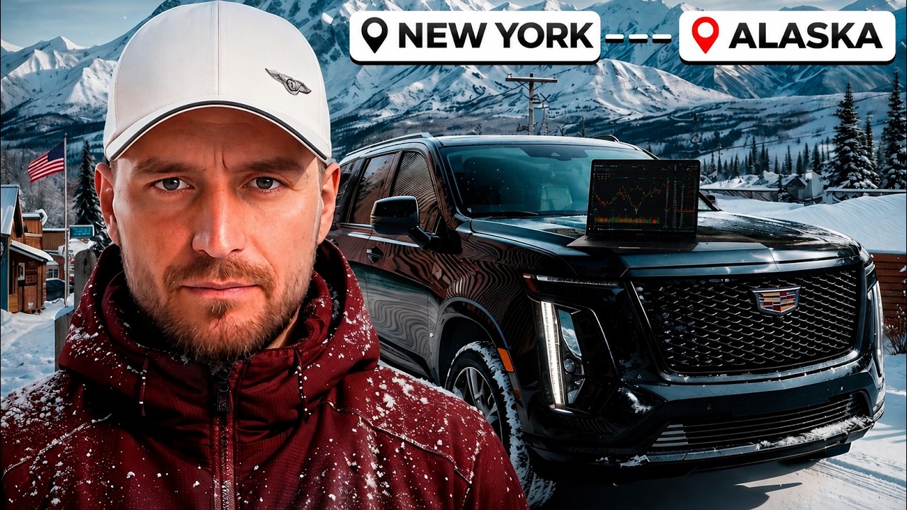 Vignette Trading with $10,000 & Driving to ALASKA! | FULL MOVIE