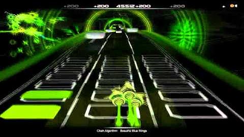 Chain Algorithm-beautiful Blue Wings in Audiosurf