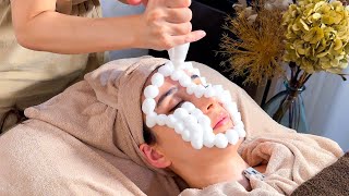 ☁️Relaxing & Fluffy Facial Video from KOBE, JAPAN (SOFT SPOKEN ASMR)