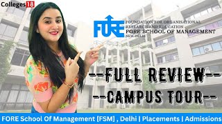 FORE SCHOOL OF MANAGEMENT : Reviews on Campus Tour & Placements | Call 7831888000 for Admissions .