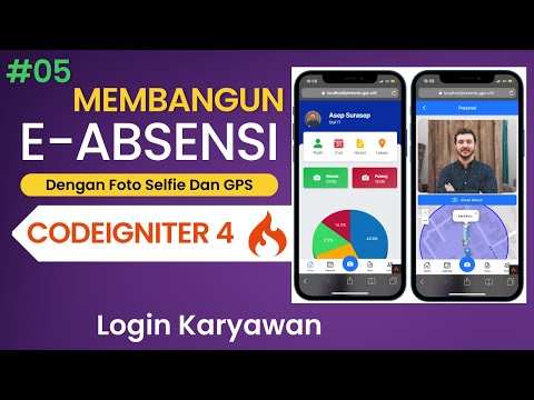 05 Membangaun E-Absensi Foto Selfie Dan GPS Dengan Codeigniter 4  - Login Karyawan