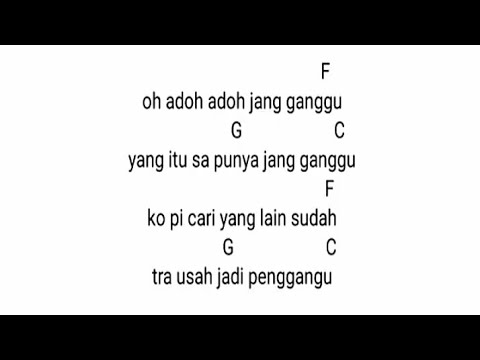 Jangan ganggu chord