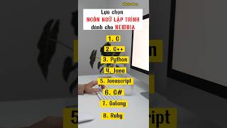 Bạn chọn ngôn ngữ lập trình nào? #hotrodoan #cnttattt #cntt #congnghethongtin