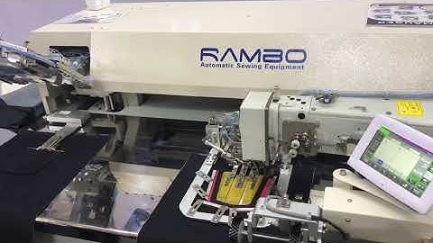 RAMBO RM-390H, Double needles double colors automatic pocket setter machine