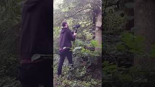 How do you film a man with a 🔫?