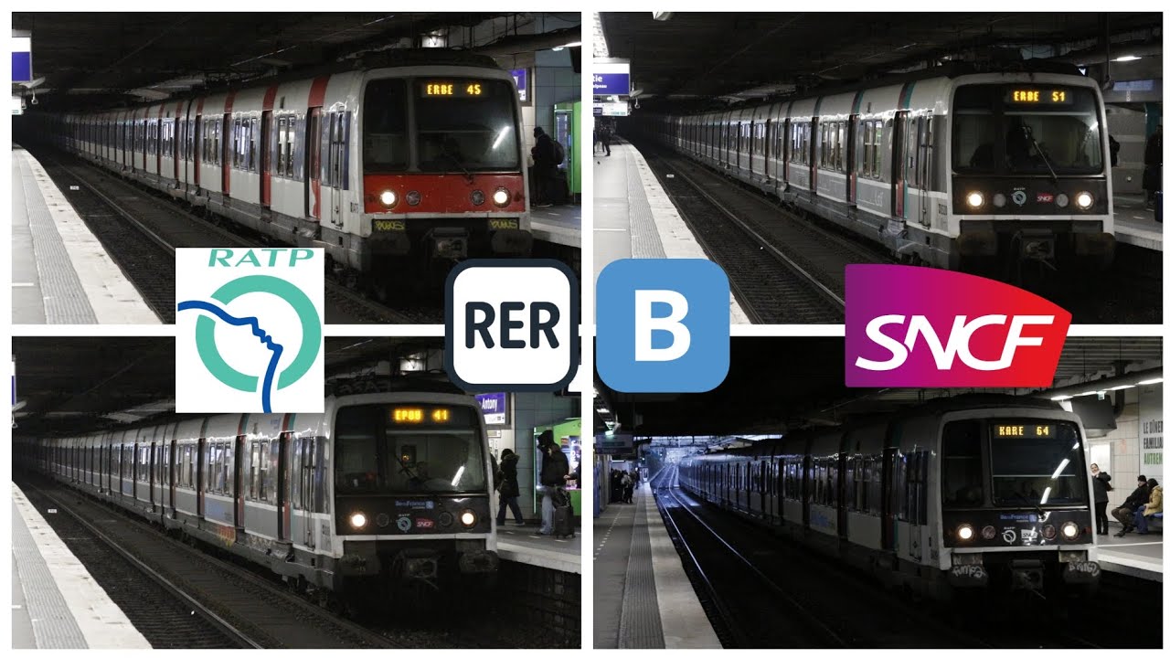 [SNCF/RATP]Les MI84 et MI79 sur la ligne B du RER #sncf #ratp #rer #rerb