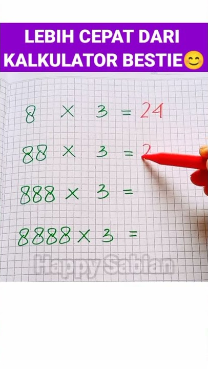PERKALIAN INI LEBIH CEPAT DARI KALKULATOR #shorts #matematika #perkalian