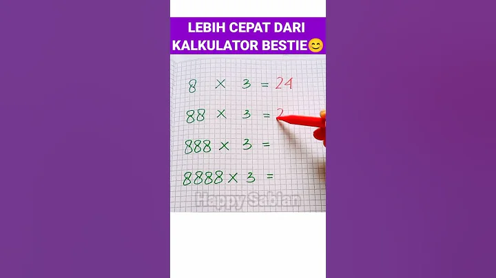 PERKALIAN INI LEBIH CEPAT DARI KALKULATOR #shorts #matematika #perkalian