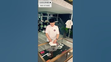 Easy Cloth Folding for Small Spaces - 20 #youtubeshorts #shorts #foldinghacks #foldedclothes