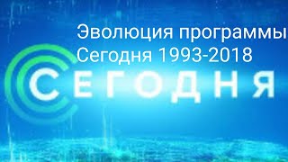 Эволюция заставок программы Сегодня 1993-2018