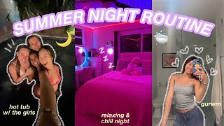 SUMMER NIGHT ROUTINE | relaxing & selfcare