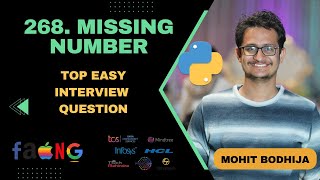 Missing Number - Leetcode 268 - Python (Logic + Code)
