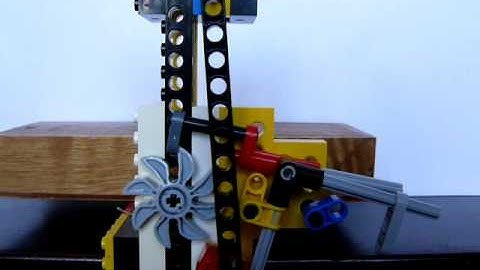 a pendulum clock escapement in lego technic
