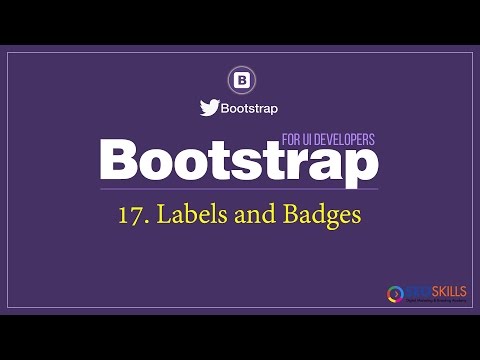 17. Bootstrap Labels and Badges tutorial