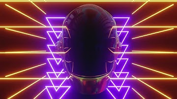 1 HOUR UHD 4K6FPS FREE VJ LOOPS Abstract Background Video NEON Space Helmet Seamless No Copyright