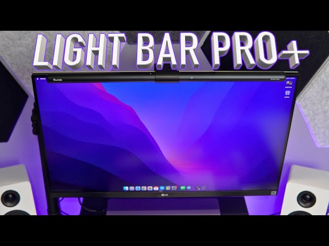 Quntis Monitor Light Bar PRO+ with Remote Control, Fit for Curved/Flat  Monitor, Eye-Care USB Computer Lamp Dimmable Screen Light Bar with