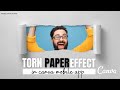 How To Make Torn Paper Effect In Canva || Tutorial || Designtalk ||