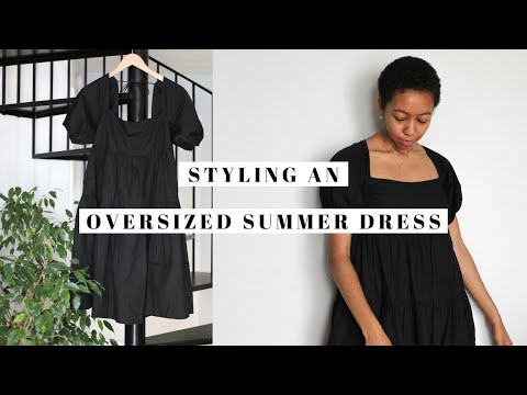 black smock dress outfit