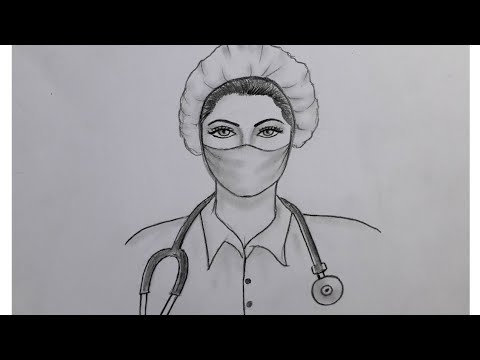 COMO DESENHAR UMA MÉDICA FOFA FÁCIL/HOW TO DRAW A DOCTOR /CÓMO