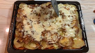 Запечена картопля з м'ясом. Картопля по французьки. Мясо по- французски. Святкові страви Запечена картопля з м'ясом. Картопля по французьки. Мясо по- французски. Святкові страви