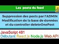 Javascript481nodejssuppression des posts par ladminmodification du controller et de la bdd