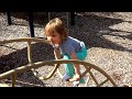 Family Fun with Cute Kid Genevieve Playing at Playground!