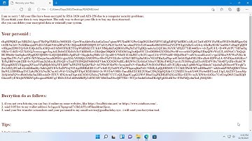 AppCheck Anti-Ransomware : TellYouThePass Ransomware (.locked / README.html / Version 202112)