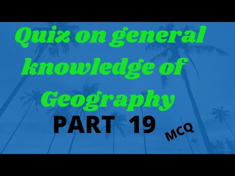 MCQ on Geography//objective question on Geography (भुगोल)