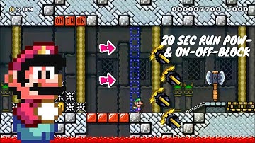 20 sec run POW- & On/Off-Block (Mario Maker 2) by zMystery
