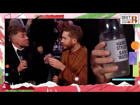 Roman Shares His Secret Cocktail With Calvin Harris | The Brit Awards 2024