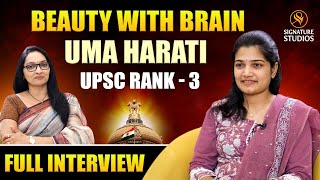 UMAHARATI  UPSC  AIR3 | FULL EPISODE | JOURNALIST ANJALI | Signature Studios