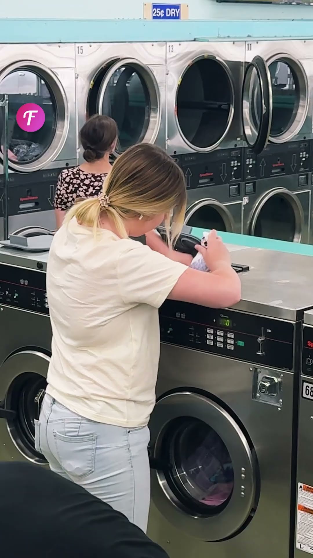 When Karma Strikes Woman Tries to Steal Laundry Spot! #shorts