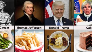 Data Comparison: See What Famous People Likes To Eat!