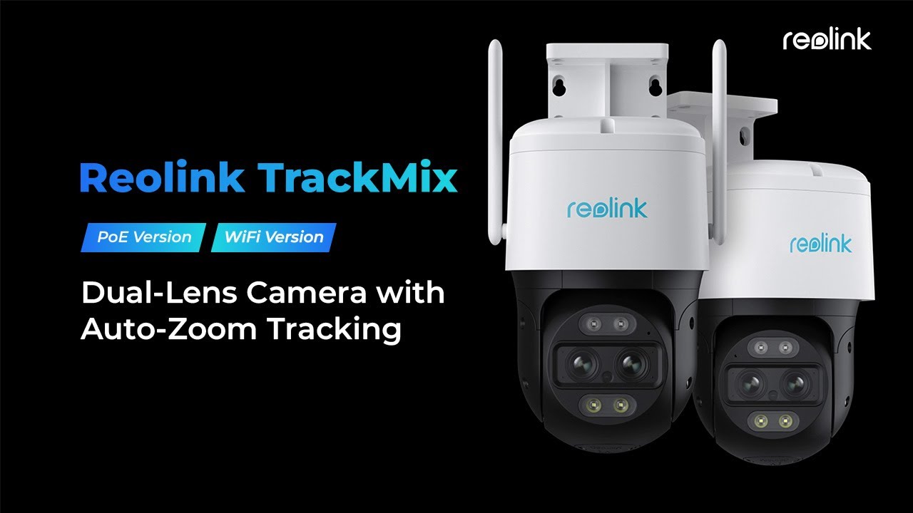 Reolink 4K 8MP TrackMix WiFi Security Camera Outdoor Dual Lens PTZ Auto  Tracking