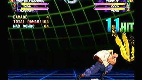 MvC2: Charlie meterless 80% combo w/Damage Data on Mando