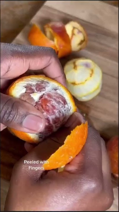 How to eat a blood Orange/ How to Open a Blood Orange