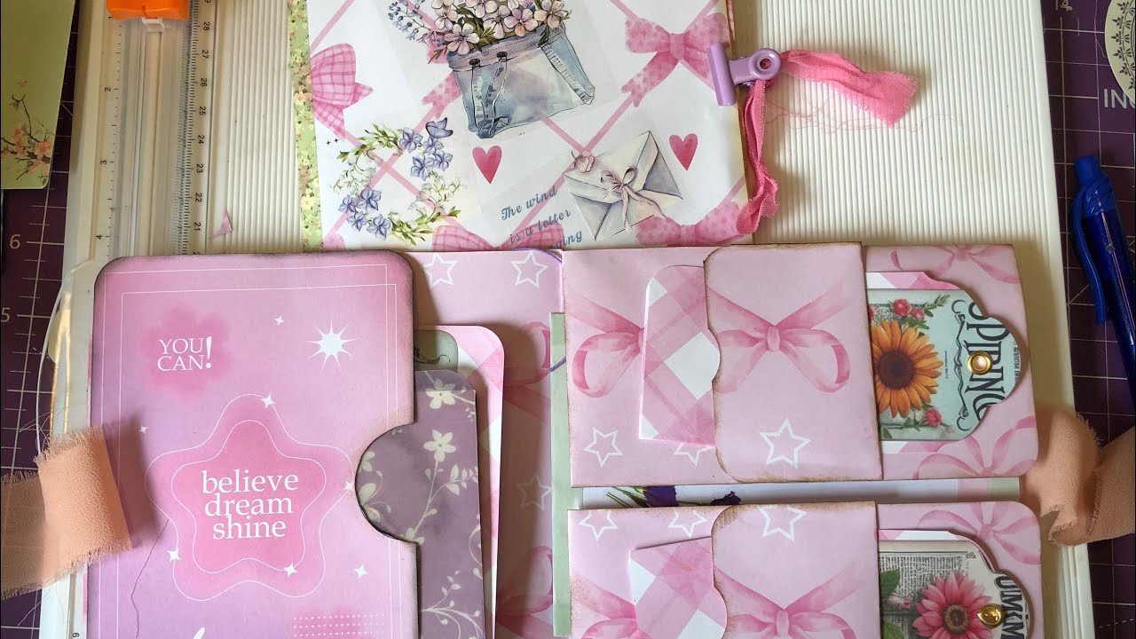 One sheet wonder Tutorial Junk Journal Album Folder 30x30cm / 12x12 ...