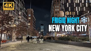 NEW YORK CITY | Chelsea to Flatiron District, Manhattan Walk on the Coldest Night of 2024 🥶❄️