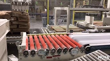 Fully Automated Valve Bag Filler & Robotic Palletizing System from NOVA Automation
