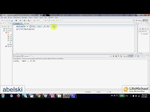 דוגמא ליצירה של tuple פשוט ב-Python